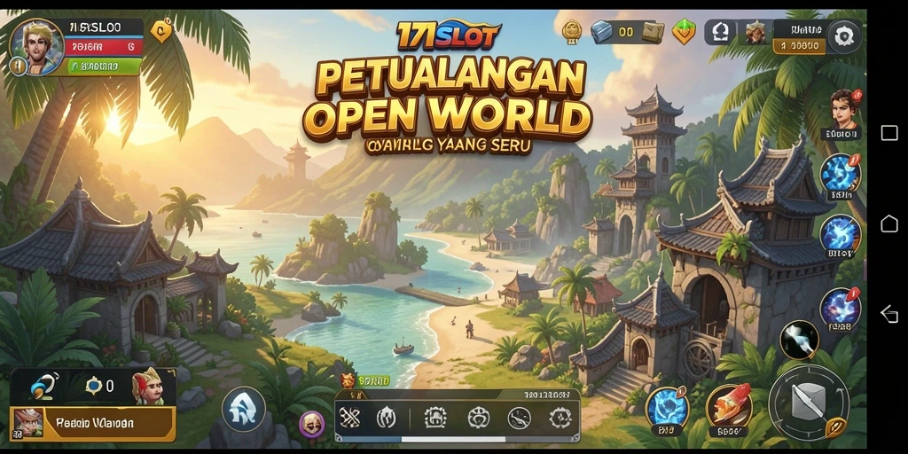 Screenshot utama 171SLOT menampilkan aksi seru dalam dunia terbuka.