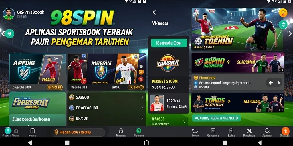 Tampilan antarmuka gameplay Sportsbook 98SPIN yang menarik.