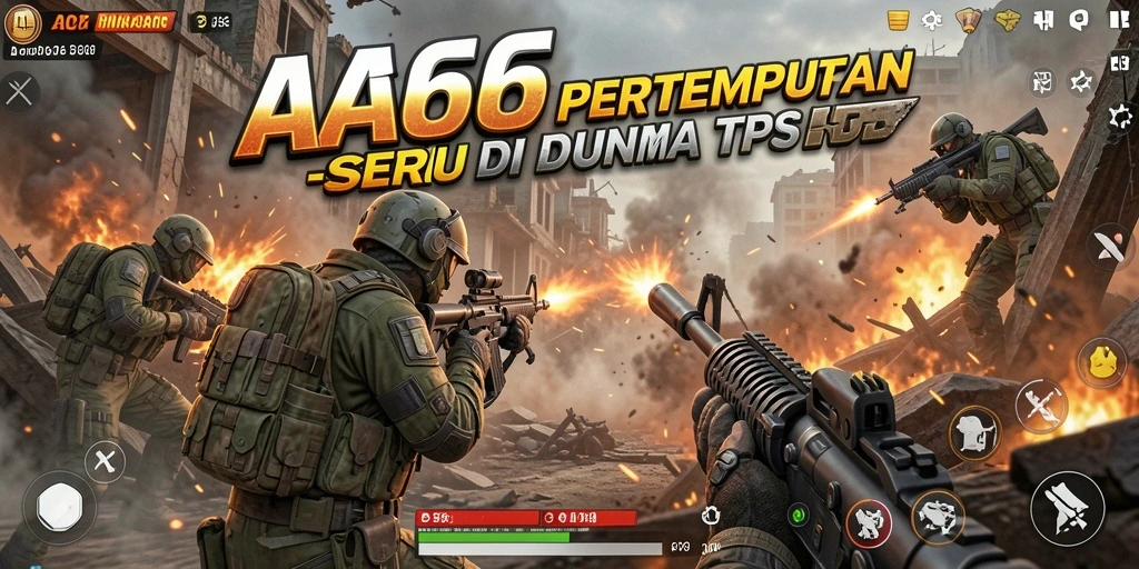 Tampilan seru dari gameplay AA666 yang penuh aksi.