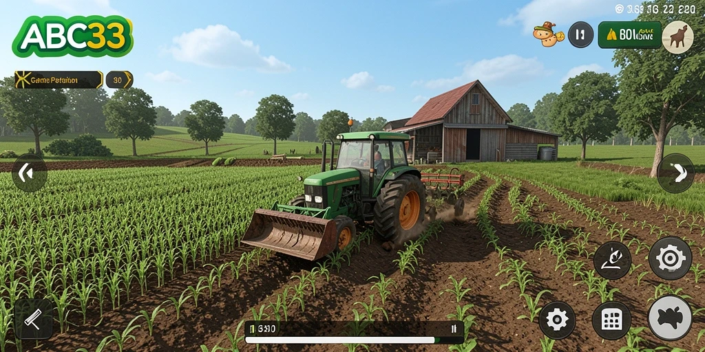 Gameplay menawan dari ABC33 dengan aktivitas pertanian yang realistis.