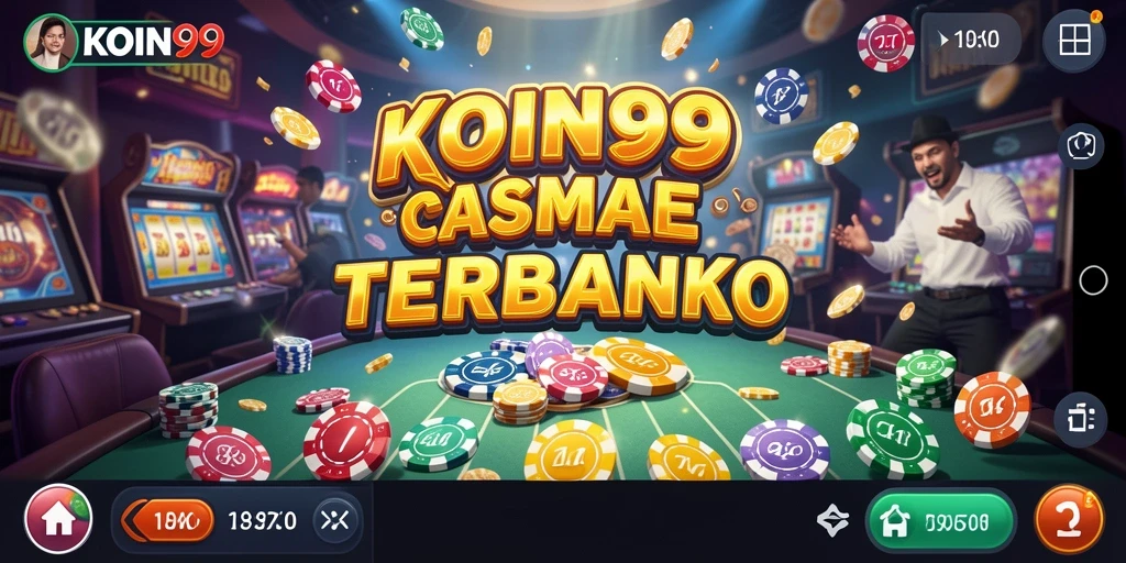 Screenshot gameplay KOIN99 yang menggambarkan aksi seru di Kasino.