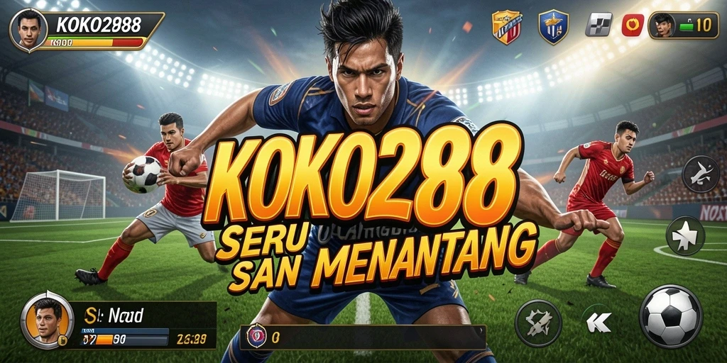 Tampilan gameplay seru di KOKO288 dengan aksi olahraga yang mendebarkan.