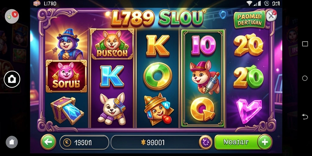 Screenshot LI789 menampilkan gameplay Slot yang mendebarkan.