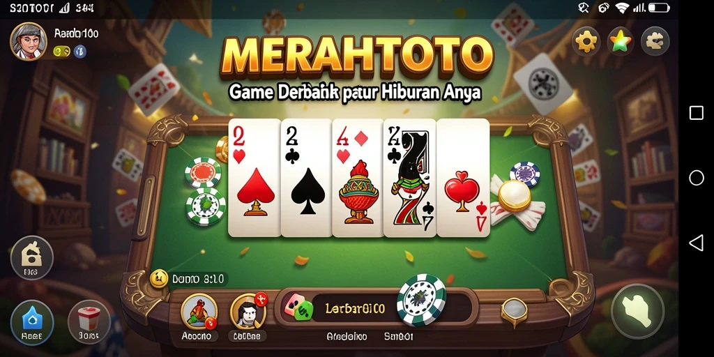 Tampilan gameplay seru dalam MERAHTOTO yang penuh strategi.