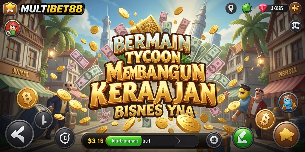 Tampilan gameplay MULTIBET88 yang menggambarkan manajemen bisnis yang seru.