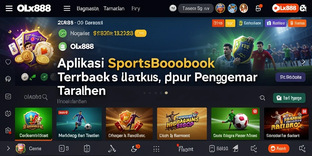 Tampilan gameplay Sportsbook OLX888 yang menarik dan interaktif.