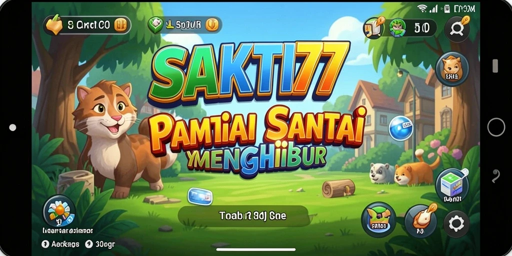 Screenshot gameplay SAKTI77 yang penuh warna dan menyenangkan.