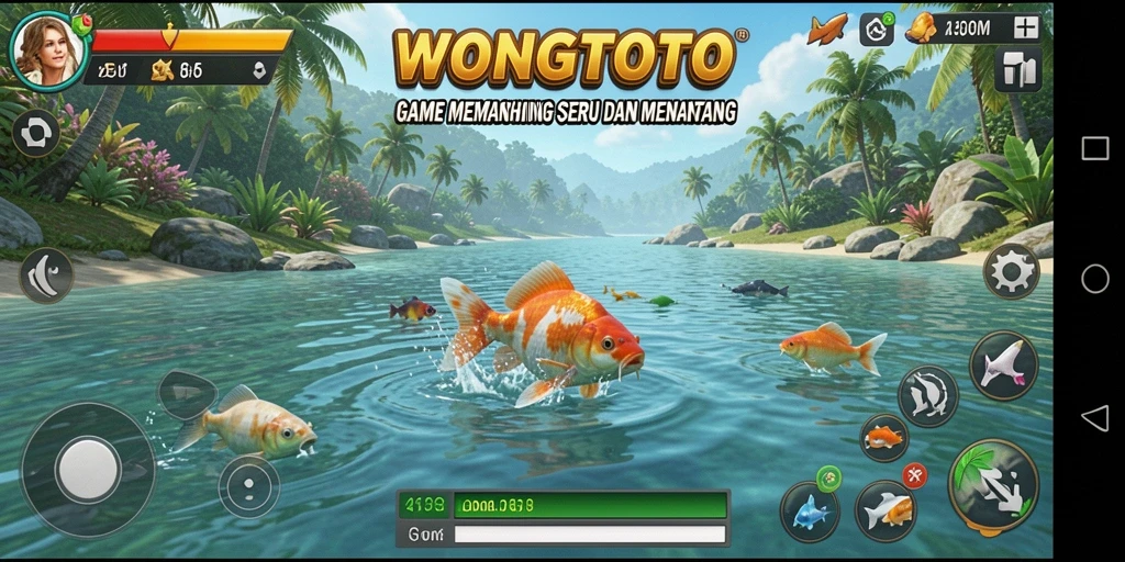 Tangkapan ikan yang mengesankan dalam gameplay WONGTOTO.