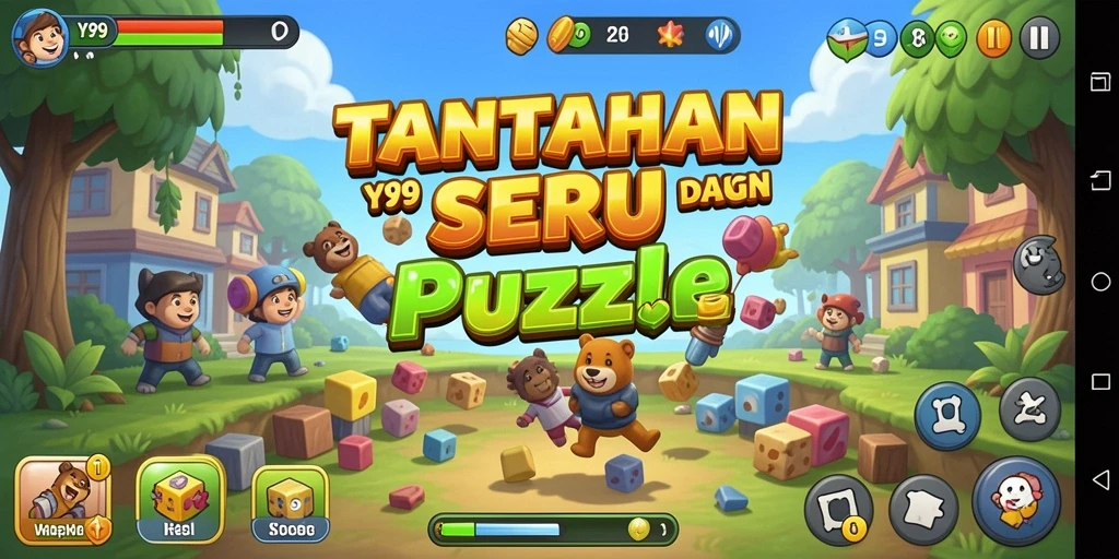 Tampilan gameplay Y89 dengan berbagai tantangan puzzle yang menarik.